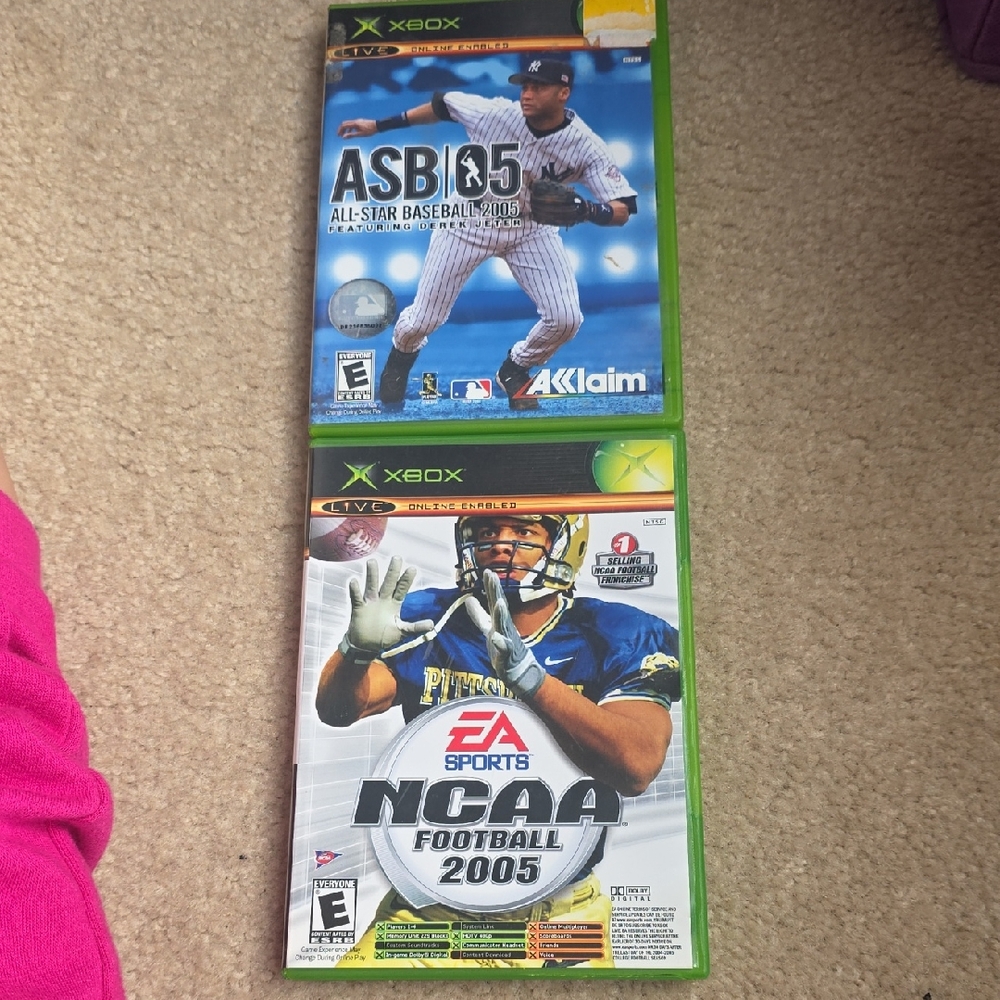Xbox ASB 2005 & NCAA Football 2005 Video Game Bundle
